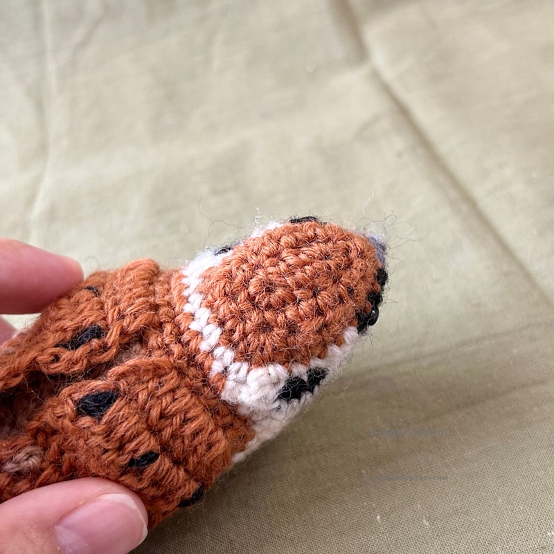 すずめのあみぐるみ編み図 Eurasian Tree Sparrow amigurumi pa