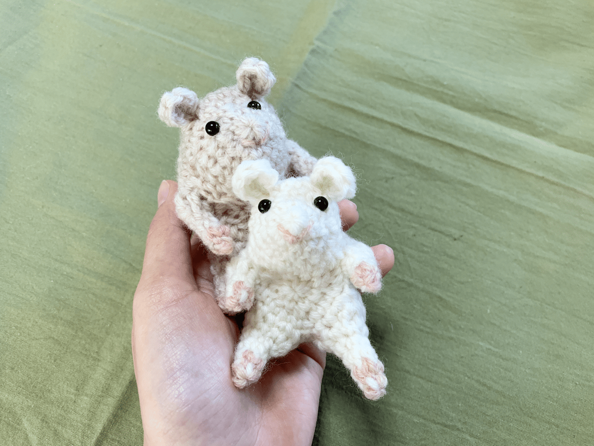 FREE / 無料】HAMSTER AMIGURUMI PATTERN/ ハムスターのあみぐ