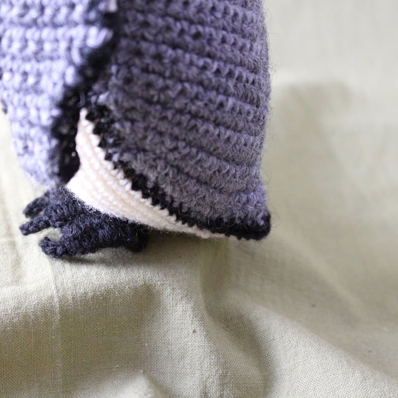 オウサマペンギンのあみぐるみ 編み図 King penguin amigurumi patte