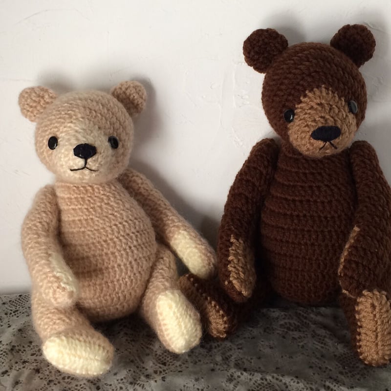 PATTERN / 編み図】Good Old teddy bear Amigurumi /