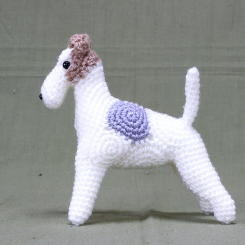 ダウンロード商品】ワイヤーフォックステリアのあみぐるみ 編み図