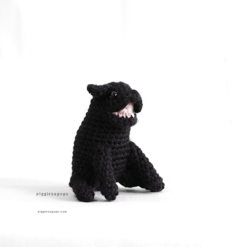 パグのあみぐるみ 編み図 / Pug amigurumi pattern | piggiesa