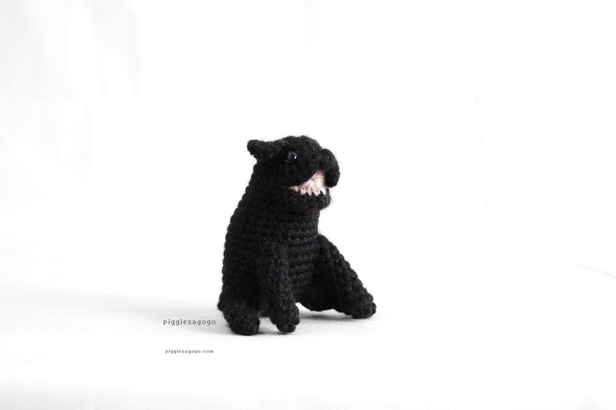 パグのあみぐるみ 編み図 / Pug amigurumi pattern | piggiesa