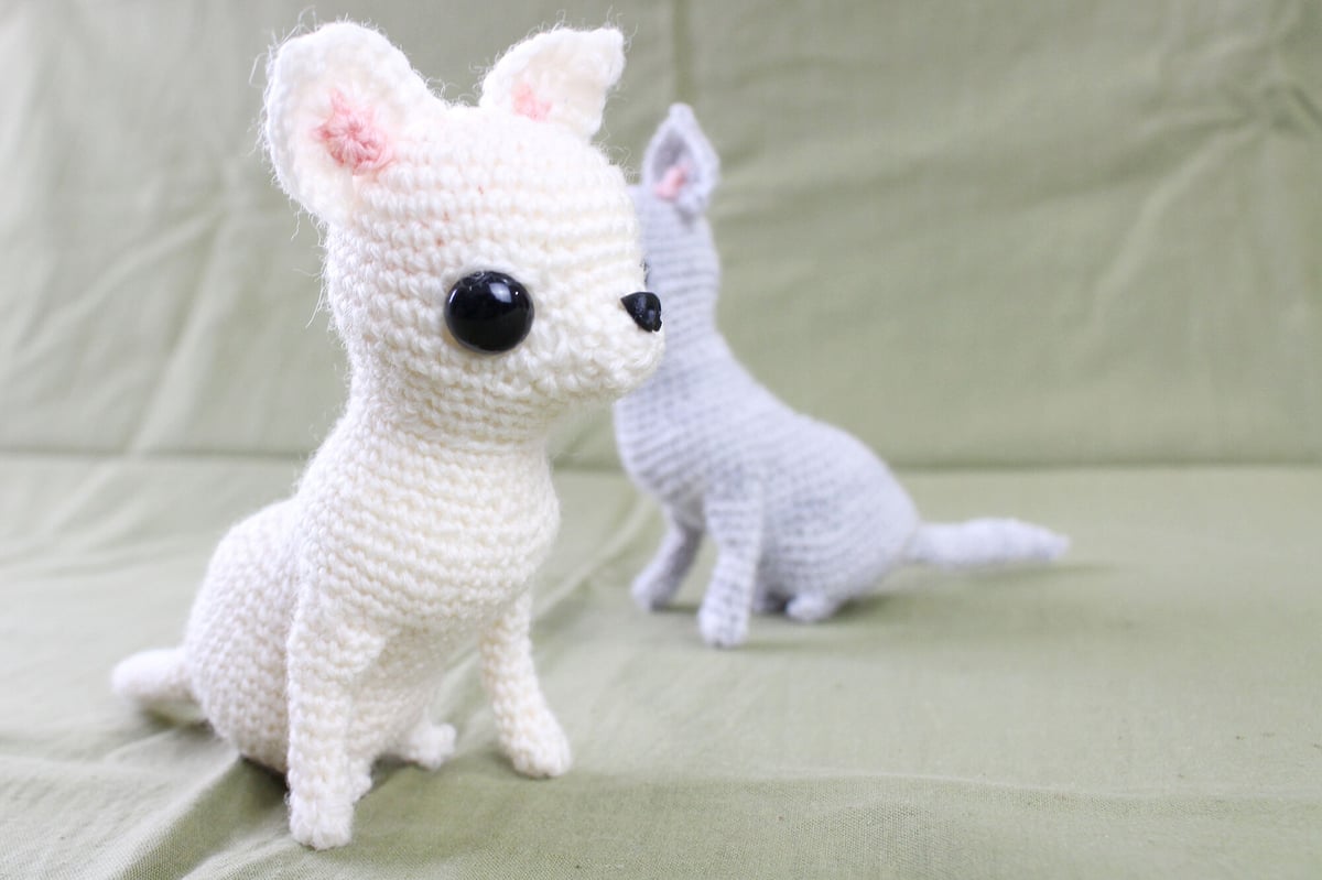 ダウンロード商品】チワワのあみぐるみ編み図 | Chihuahua amigurumi pa