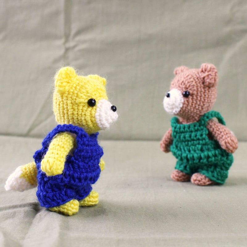 ダウンロード商品】小さなキツネのあみぐるみ編み図 / Tiny Fox with