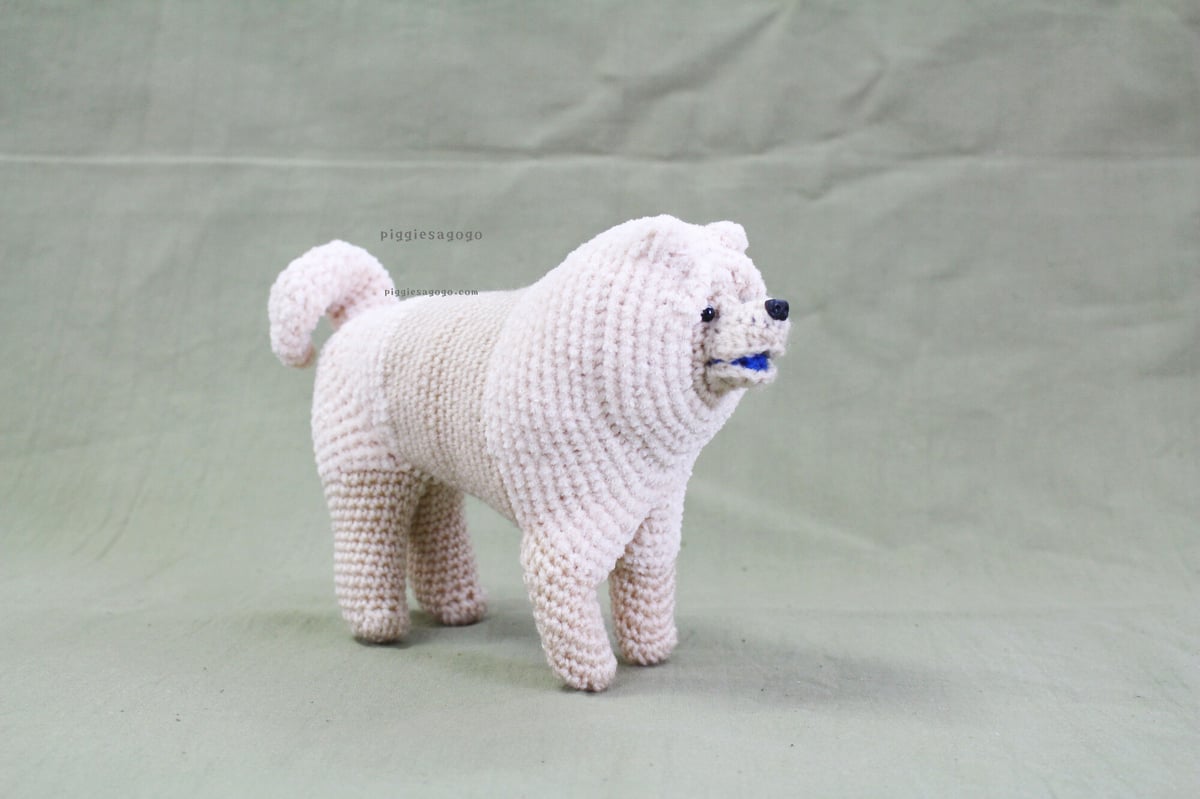 チャウチャウのあみぐるみ編み図 / Chow chow amigurumi pattern |