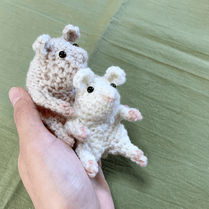 FREE / 無料】HAMSTER AMIGURUMI PATTERN/ ハムスターのあみぐ