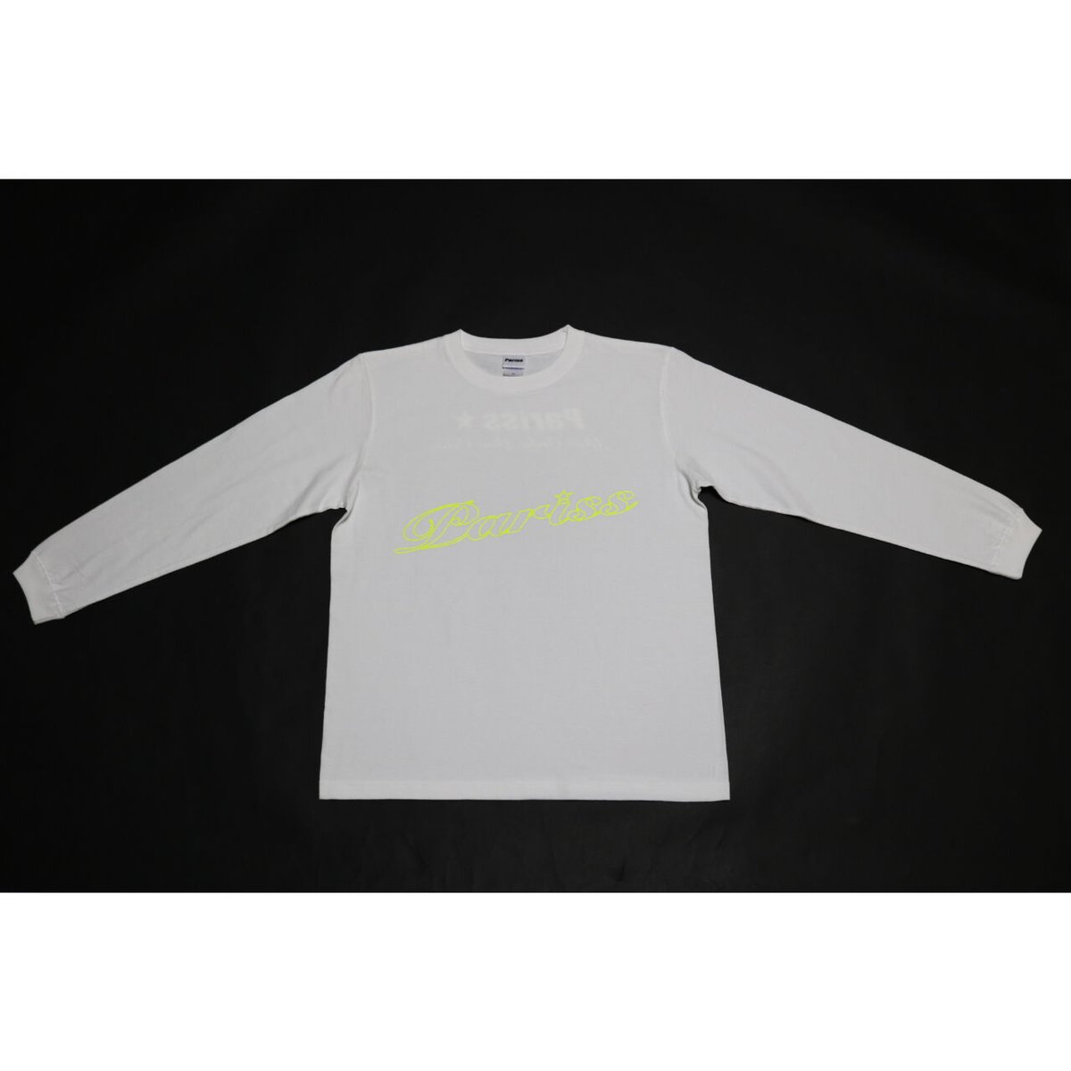 新品タグ付き BRGD 蛍光イエロー ロングスリーブ Tシャツ 再入荷】オールドイングリッシュロンT ver.2【ブラック×蛍光