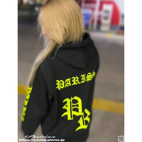オールドイングリッシュパーカーver.2【ブラック×蛍光イエロー・ブラック×蛍光ピンク・ブラック×ティファニーブルー・ブラック×ホワイト】