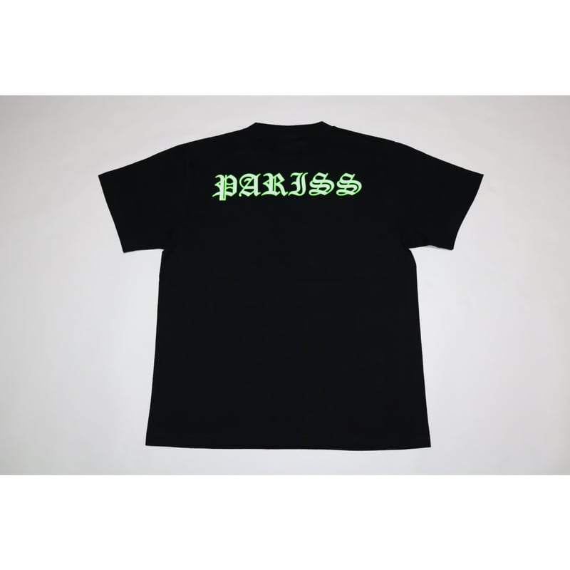 ディオール　Tシャツ　蛍光カラー オールドPR2ラインTシャツ【ブラック×蛍光イエロー・ブラック×蛍光