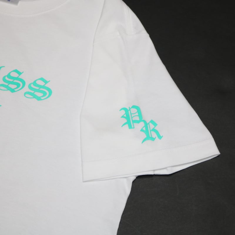 美品❗️ Sporty&Rich ティファニーカラー ロゴ Tシャツ BoxロゴTシャツ【ブラック×ティファニーブルー・ホワイト