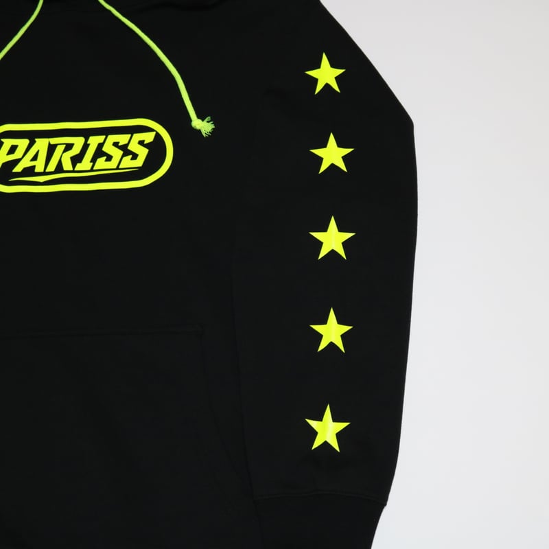 5Starパーカー【ブラック×蛍光イエロー・蛍光ピンク・ティファニー