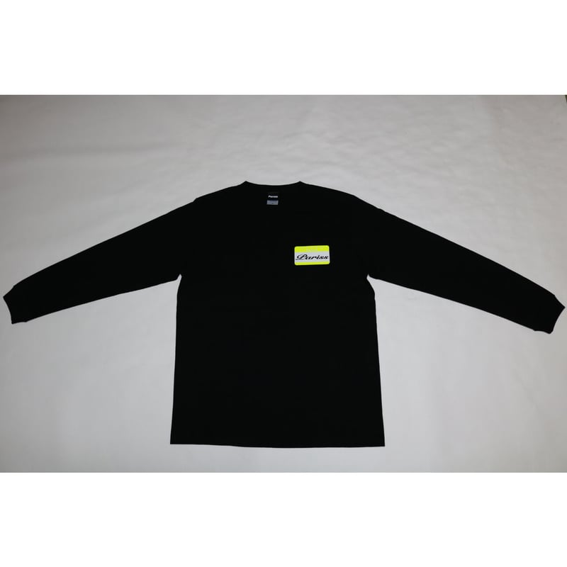 新品タグ付き BRGD 蛍光イエロー ロングスリーブ Tシャツ my name isロンT【ブラック×蛍光イエロー・ブラック×蛍光ピンク
