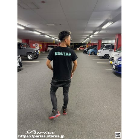 オールドPR2ラインTシャツ【ブラック×蛍光イエロー・ブラック×蛍光ピンク・ブラック×蛍光グリーン・ブラック×ティファニーブルー・ブラック×ホワイト】