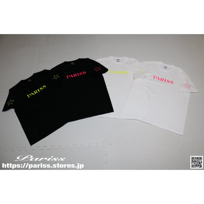 スターロゴTシャツ【ブラック×蛍光イエロー・ブラック×蛍光 スターロゴTシャツ【ブラック×蛍光イエロー・ブラック×蛍光