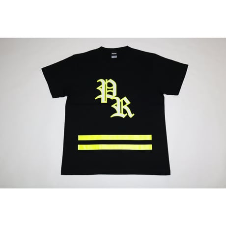オールドPR2ラインTシャツ【ブラック×蛍光イエロー・ブラック×蛍光ピンク・ブラック×蛍光グリーン・ブラック×ティファニーブルー・ブラック×ホワイト】