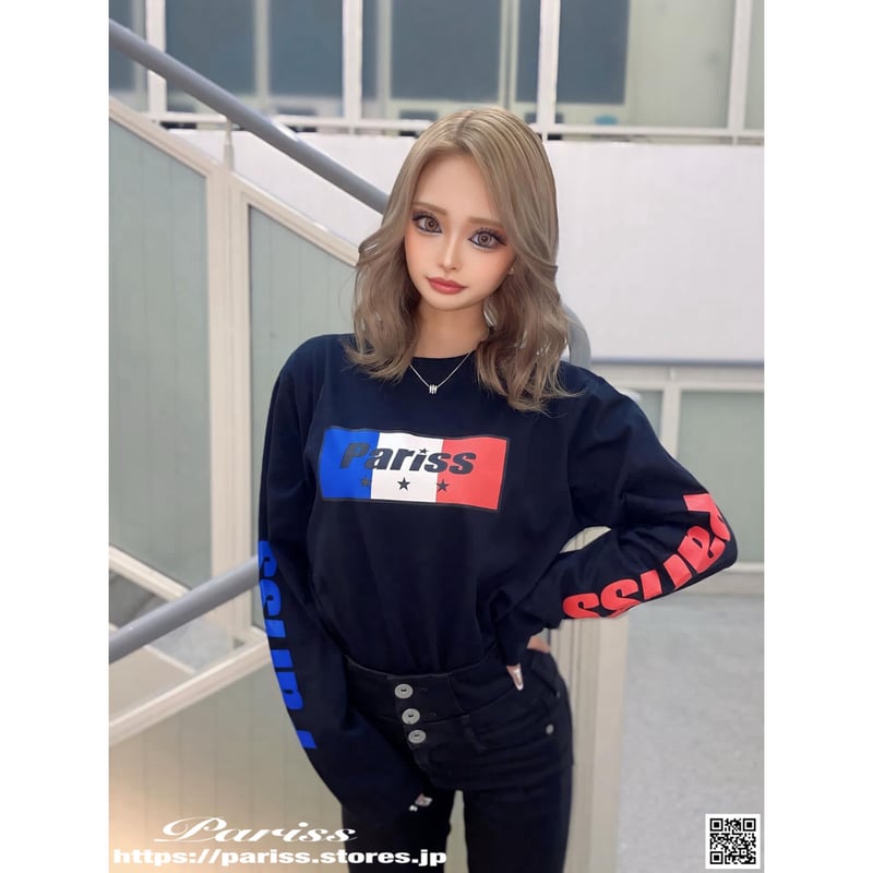 トリコロールロンT ver.2【ブラック・ホワイト】 | PARISS