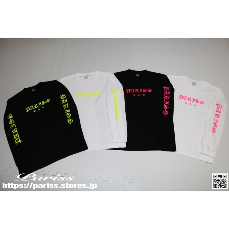 オールドイングリッシュロンT【ブラック×蛍光イエロー・ブラック オールドイングリッシュロンT【ブラック×蛍光イエロー・ブラック
