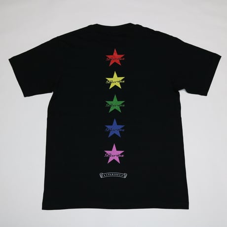 レインボースターTシャツ【ブラック・ホワイト】
