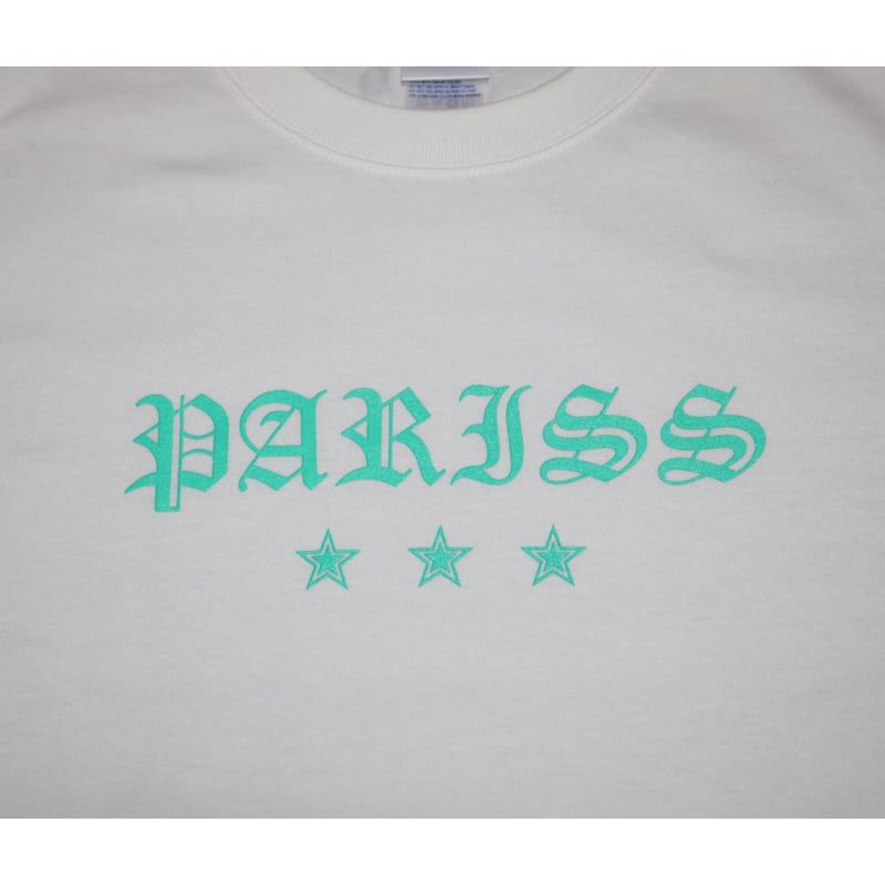 オールドイングリッシュTシャツ【ブラック×ティファニーブルー