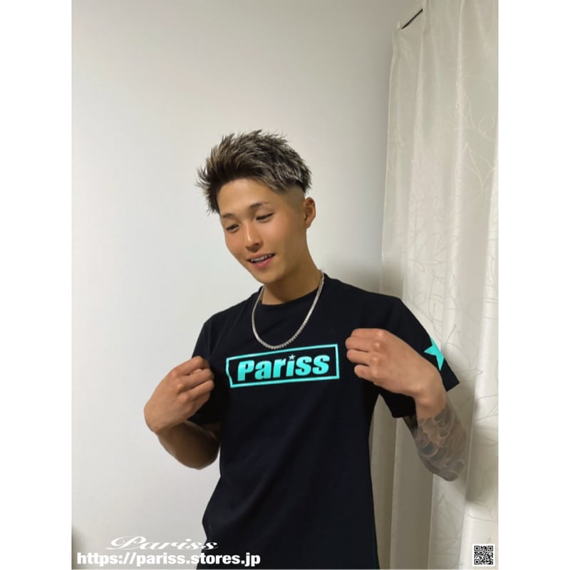 再入荷】BoxロゴTシャツ【ブラック×ティファニーブルー 再入荷】BoxロゴTシャツ【ブラック×ティファニーブルー