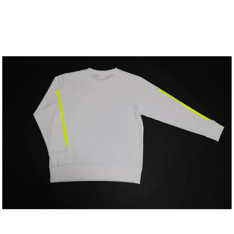 ダブルサイドロゴトレーナー【ブラック×蛍光イエロー・ホワイト×蛍光