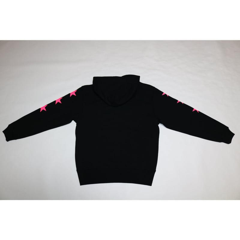 WINDANDSEA ロゴパーカー　ブラック×蛍光イエロー WINDANDSEA ロゴパーカー ブラック×蛍光イエロー