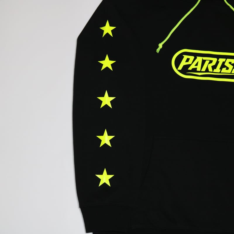 5Starパーカー【ブラック×蛍光イエロー・蛍光ピンク・ティファニー