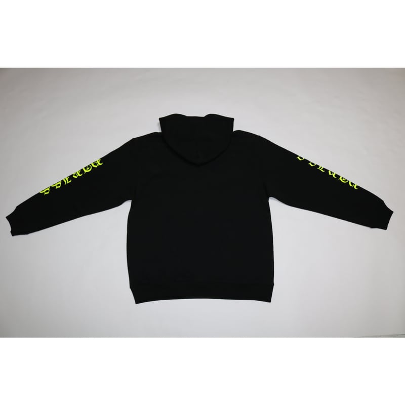 オールドイングリッシュパーカー【ブラック×蛍光イエロー・蛍光ピンク