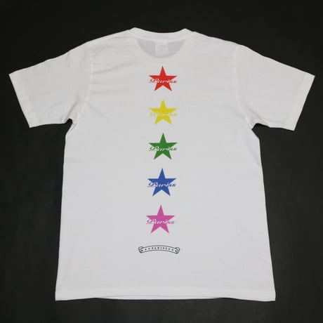 レインボースターTシャツ【ブラック・ホワイト】