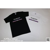 トリコロールTシャツ【ブラック・ホワイト】
