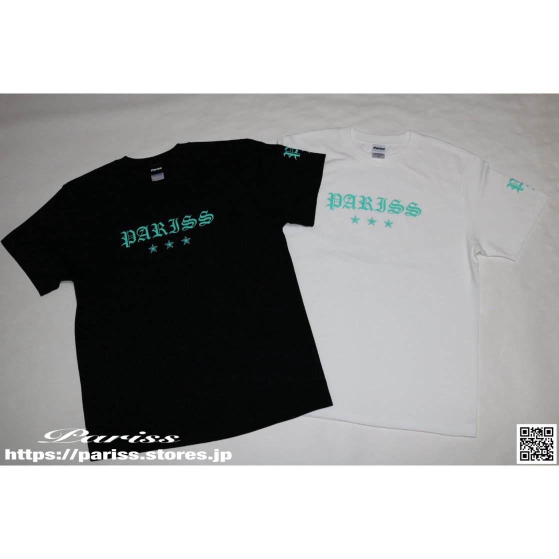 オールドイングリッシュTシャツ【ブラック×ティファニーブルー・ホワイト×ティファニーブルー】