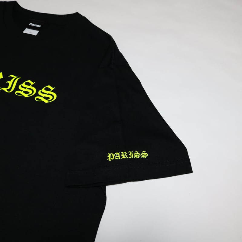 ハイクオリティオールドイングリッシュTシャツver.2【ブラック×蛍光