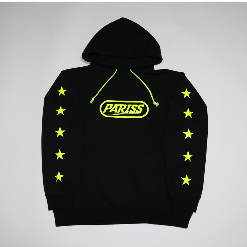 5Starパーカー【ブラック×蛍光イエロー・蛍光ピンク・ティファニー