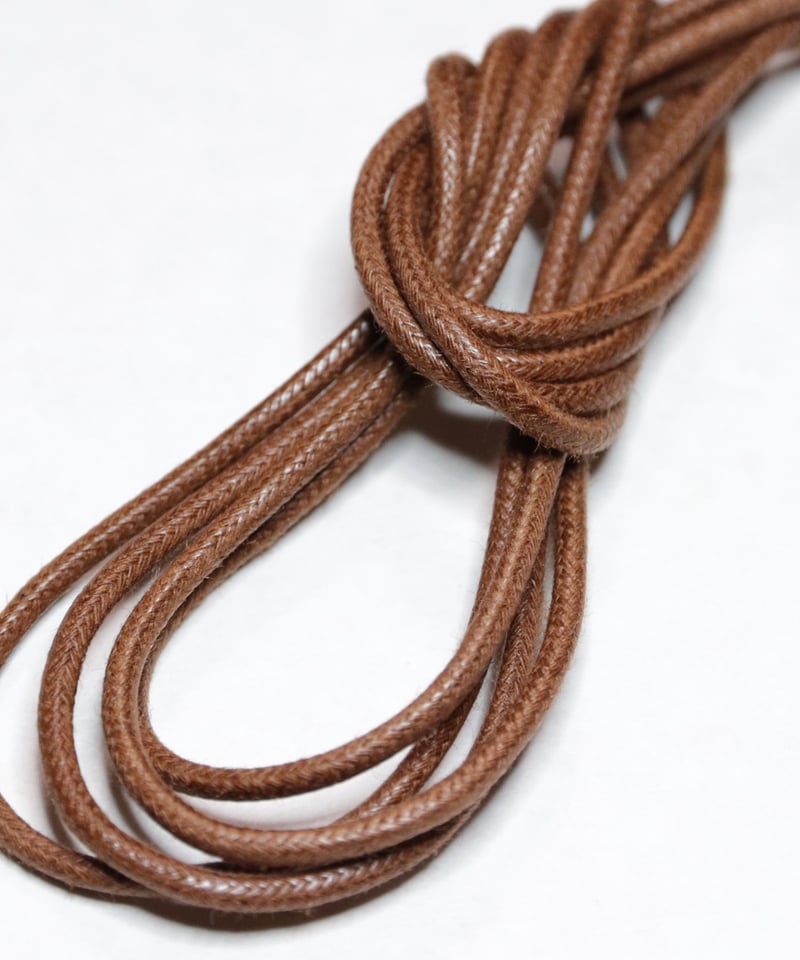 Light Brown Round Lace / 薄茶 / ライトブラウン / 丸紐 / ロウ