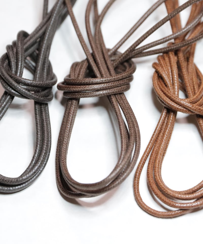 Light Brown Round Lace / 薄茶 / ライトブラウン / 丸紐 / ロウ