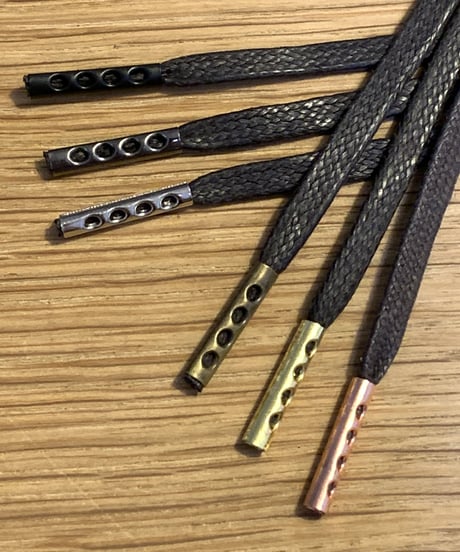 Aglet / ひも先金具 / メタルチップ オプション / 金属セル / アグレット / 黒、ゴールド、シルバー他６色展開 / 長さ指定可