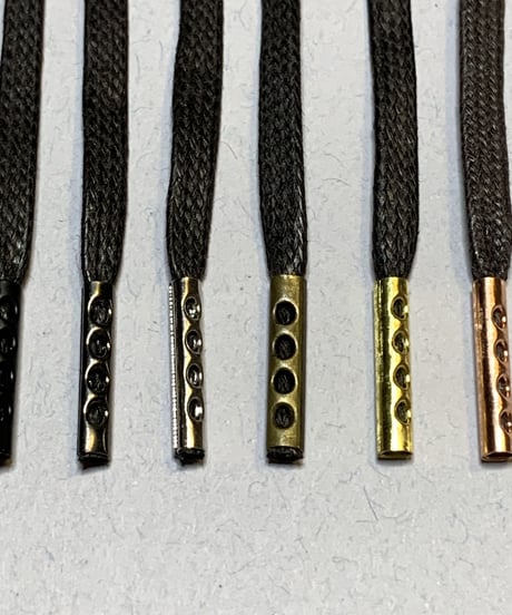 Aglet / ひも先金具 / メタルチップ オプション / 金属セル / アグレット / 黒、ゴールド、シルバー他６色展開 / 長さ指定可