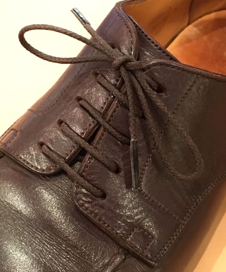 For J.M.Weston shoes and others /  ウエストン ゴルフにおすすめです / 芯までロウ引き / ワックスコード / 紗乃織靴紐
