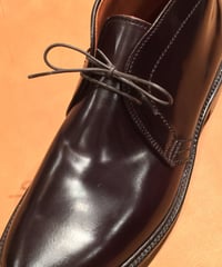 Shoelaces for ALDEN shoes and others /オールデン チャッカブーツ 靴紐 2穴用におすすめです / 丸紐＆平紐 / シューレース