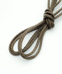 Khaki shoelaces for Tricker's boots and others with Agret /●紐先金具込み/ カーキ / トリッカーズ カントリータイプ/ 長さ指定可