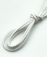 White shoelaces for Tricker's boots and others with Agret /●紐先金具込み/ 白 / トリッカーズ カントリータイプ/ 長さ指定可