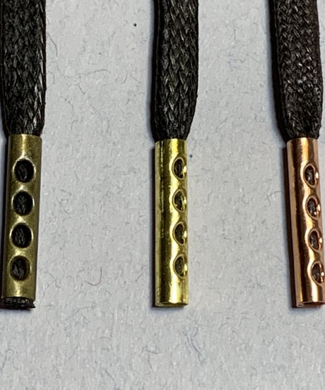 Aglet / ひも先金具 / メタルチップ オプション / 金属セル / アグレット / 黒、ゴールド、シルバー他６色展開 / 長さ指定可