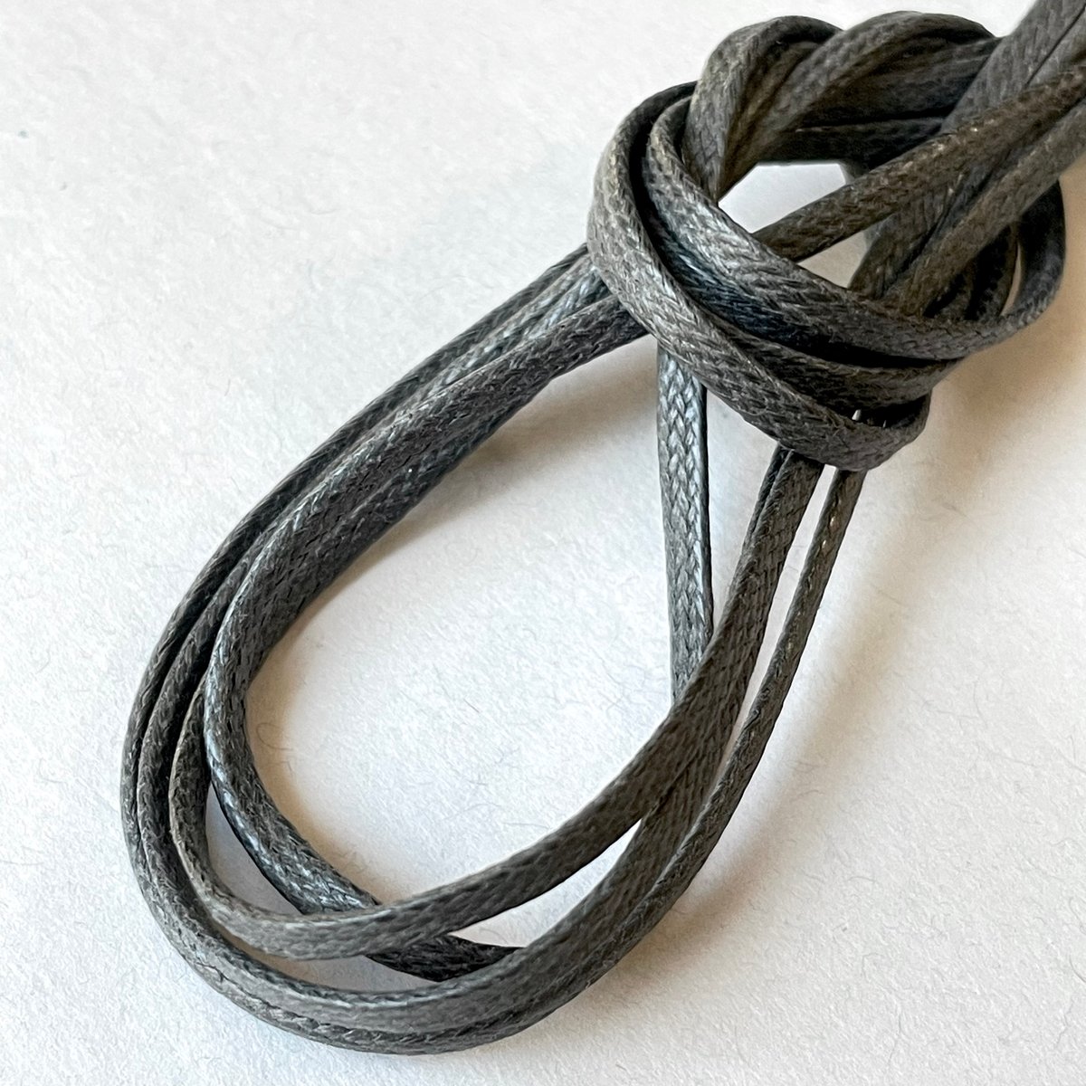 Dark Gray Flat Shoelaces with Agret /○紐先金具込み/ ダ...