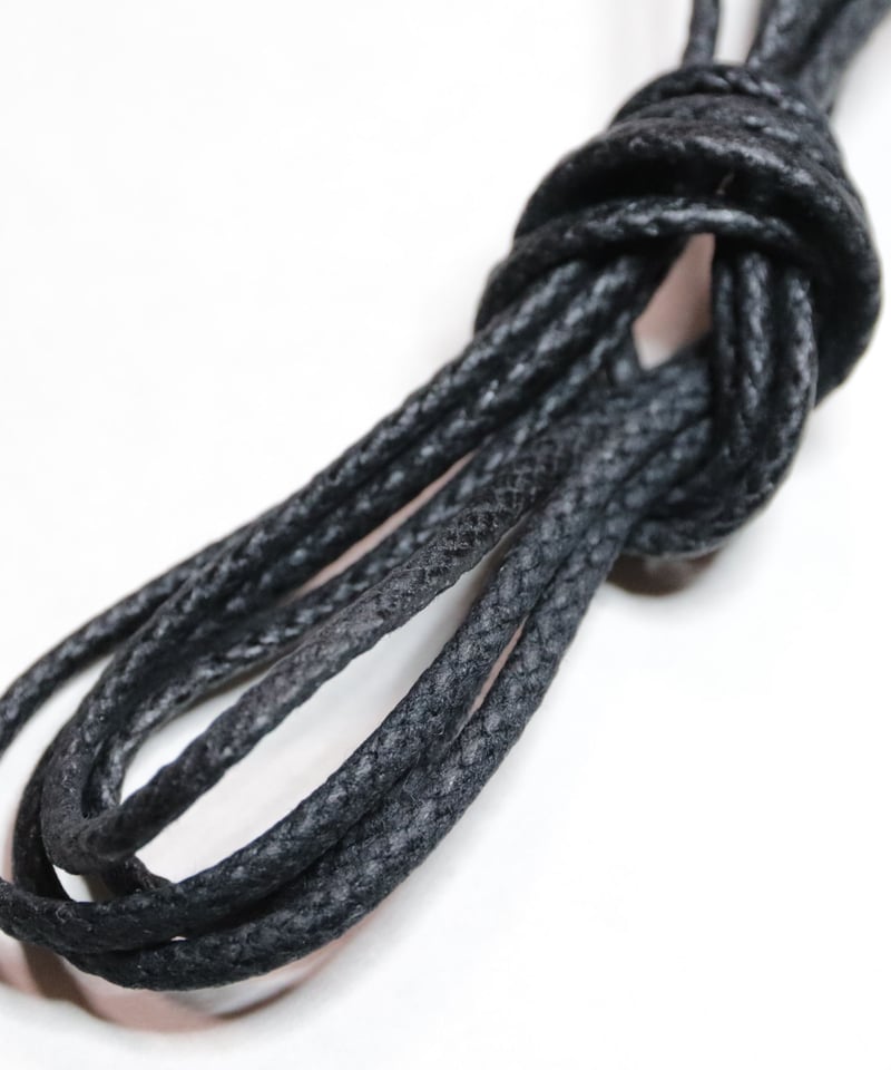 Black Waxed Lace / 黒 / 丸紐 / 芯までロウ引きシューレース / ワック