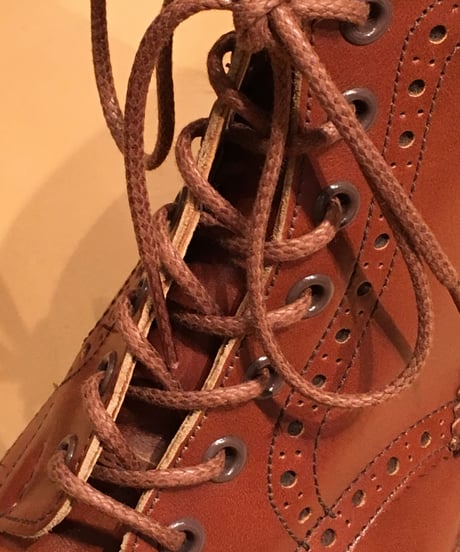 Brown shoelaces for Tricker's and others /トリッカーズ カントリータイプ シューレース / 茶 靴ひも 70cm、110cm、 120cm