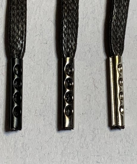 Aglet / ひも先金具 / メタルチップ オプション / 金属セル / アグレット / 黒、ゴールド、シルバー他６色展開 / 長さ指定可