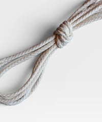 Shoelaces for J.M.Weston / CLASSIC SERIES / White / 丸紐 / 白 / ロウ引き ●紐先金具込み / 長さ指定可