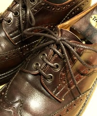 Dark Brown shoelaces for Trickers and others /トリッカーズ カントリータイプ シューレース / 焦げ茶 靴ひも 70cm、110cm、 120cm