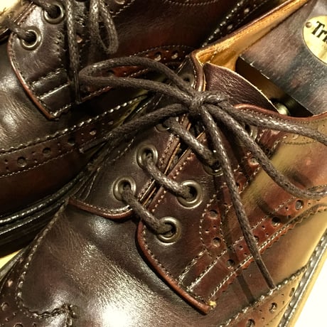 Dark Brown shoelaces for Trickers and others /トリッカーズ カントリータイプ シューレース / 焦げ茶 靴ひも 70cm、110cm、 120cm